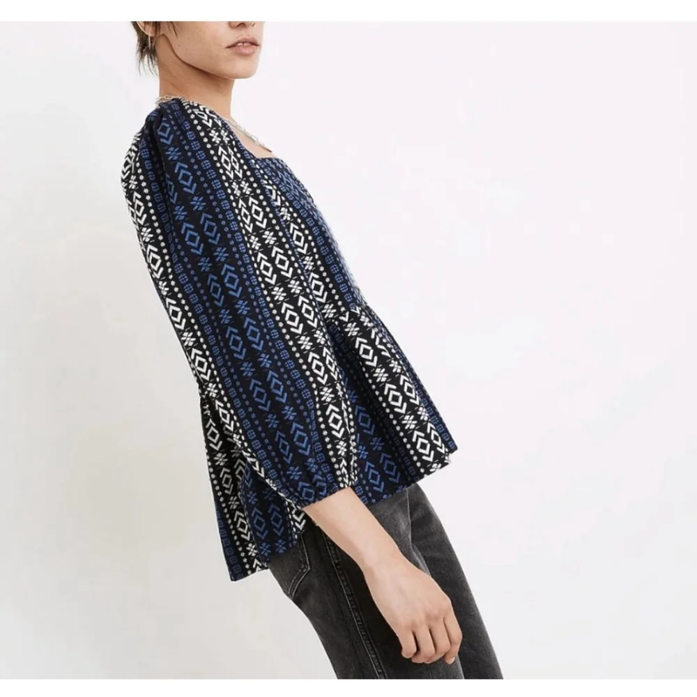 Madewell New! Light Spun Puff Sleeve Top